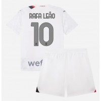 Dětský Fotbalový dres AC Milan Rafael Leao #10 2023-24 Venkovní Krátký Rukáv (+ trenýrky)